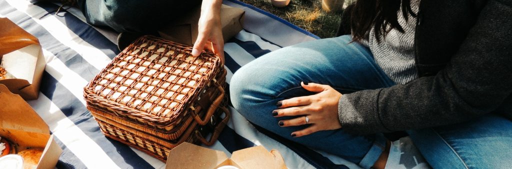 having a picnic date with your partner