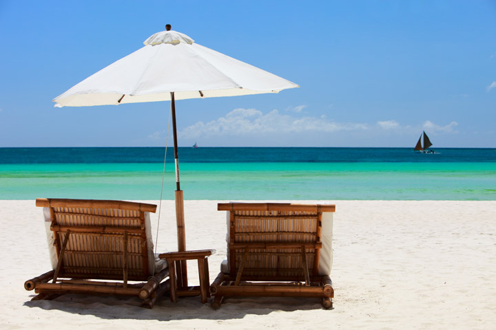 relax by the beach on your honeymoon